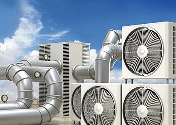 Residential air conditioning system using DX technology.